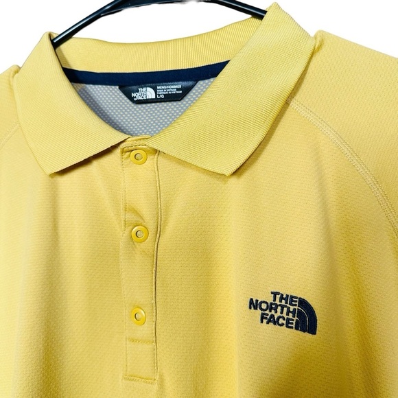 The North Face Flash Dry Athletic Poly Snap Button Poli Shirt Men’s Size Large - Picture 1 of 7